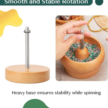 Σετ για ύφανση χαντρών DIY από ξύλο – ξύλινο μπολ για χάντρες, μάρκα Jinjishun, στυλ μοντέρνο μινιμαλιστικό