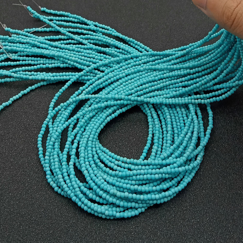 Türkiz gyöngyök, csiszolt, Yiwu eredetű, 2022 tavasza
