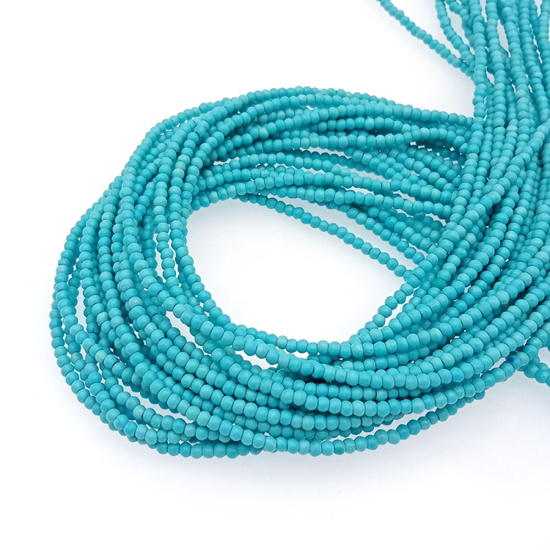 Türkiz gyöngyök, csiszolt, Yiwu eredetű, 2022 tavasza