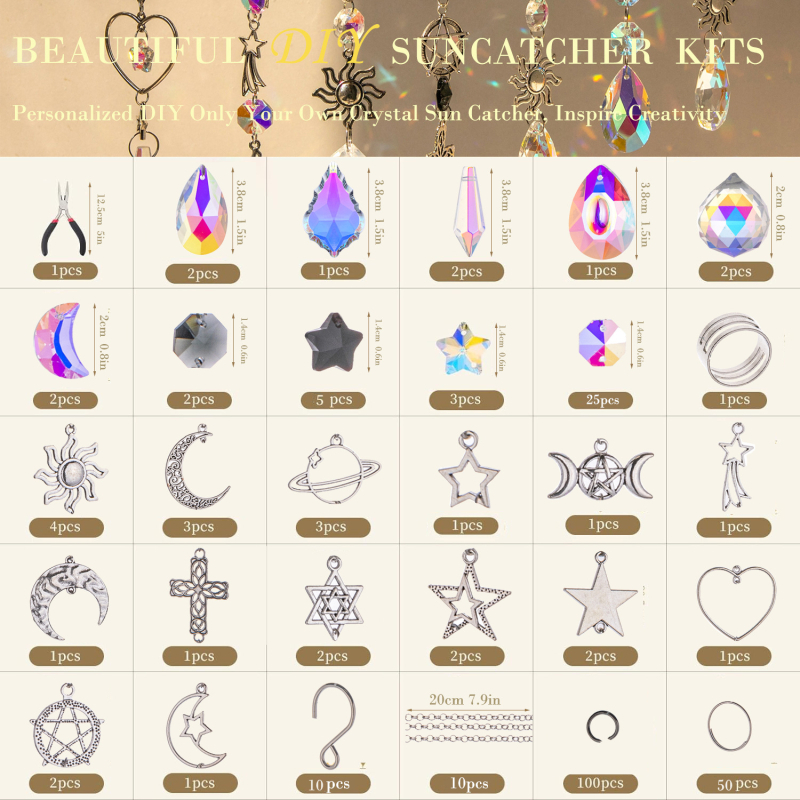 Napfogó készlet K9 kristályötvözetből, geometriai forma, modern minimalista stílus; ajándék lehet születésnapra és diplomaosztóra; alkalmas pároknak és barátoknak