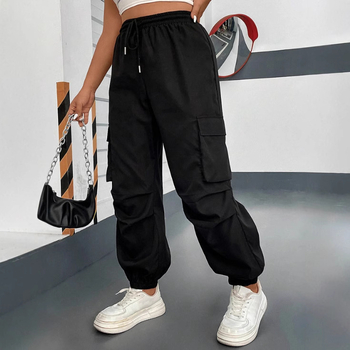 Γυναικείες ολόσωμες φόρμες με ελαστική μέση και χαλαρό κόψιμο, ύφασμα Cool Silk Cotton και πολυεστέρας, στυλ ιαπωνικό-κορεάτικο, χειμώνας 2024