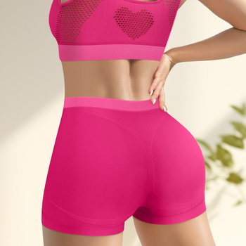 Moteriški nailoniniai aukšto juosmens bokser šortai, klubų pakėlimas, orui laidūs