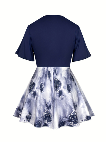 Δύο-τμήματο casual γυναικείο κοστούμι: τοπ και παντελόνι, πολυεστέρας με σπάντεξ, μανίκια 3/4, κομψό στυλ, Φθινόπωρο 2024