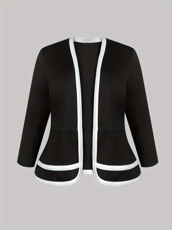 Γυναικείο σετ δύο τεμαχίων: σακάκι και φόρεμα, μακριά μανίκια, κομψό καθημερινό στυλ, φθινοπωρινή έκδοση 2024, πολυεστέρας με ελαστικό (≥95% πολυεστέρα)