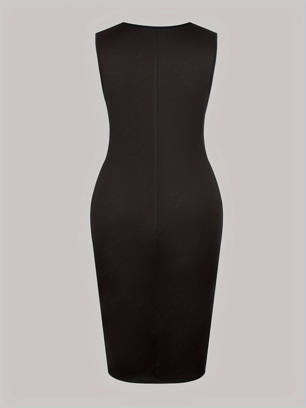 Дамски костюм със сако и рокля, дълги ръкави, елегантен ежедневен стил, есенно издание 2024, полиестер със спандекс (≥95% полиестер)