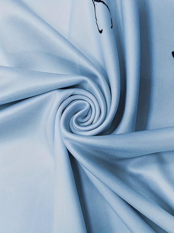 Елегантен костюм от две части с топ с дълги ръкави и кръгло деколте и панталони с разширени крачоли, есенно-зимна колекция 2024, полиестер-еластан смес