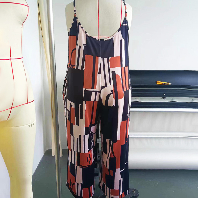 Дамски безръкав гащеризон с патчворк - полиестер 95%+, колажни шевове, уличен стил