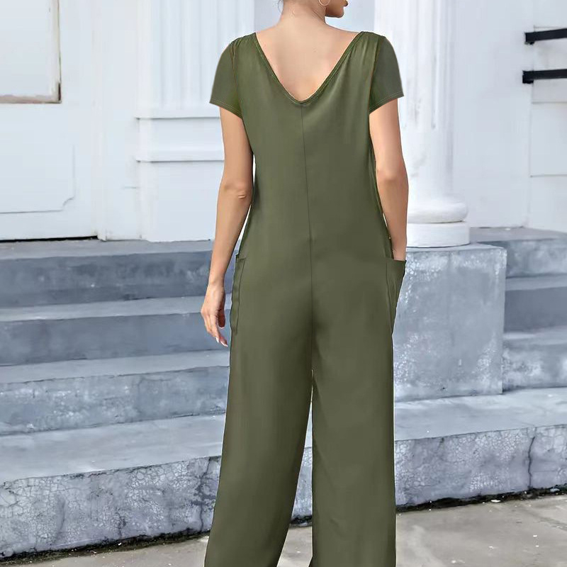 Patchzsebes overál, japán-koreai szabadidős stílus, poliészter, középső derekú, egyenes szárú, vasalásmentes kezelés