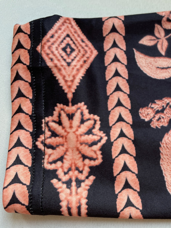 Cardigan damă cu imprimeu geometric, mâneci lungi, lungime medie, fără guler, amestec poliester-spandex, toamna 2024