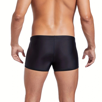 Vyriniai plaukimo šortai su raišteliu ir šoniniu panelės dizainu, poliesteris-elastonas, vientisas raštas, pamušalas poliesteris-elastanas