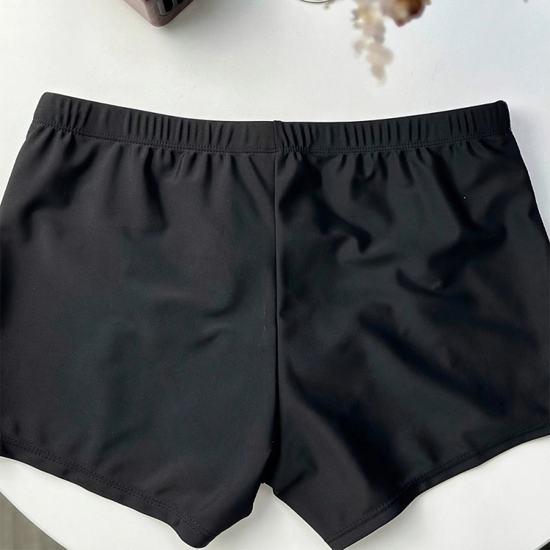 Vyriniai plaukimo šortai su raišteliu ir šoniniu panelės dizainu, poliesteris-elastonas, vientisas raštas, pamušalas poliesteris-elastanas