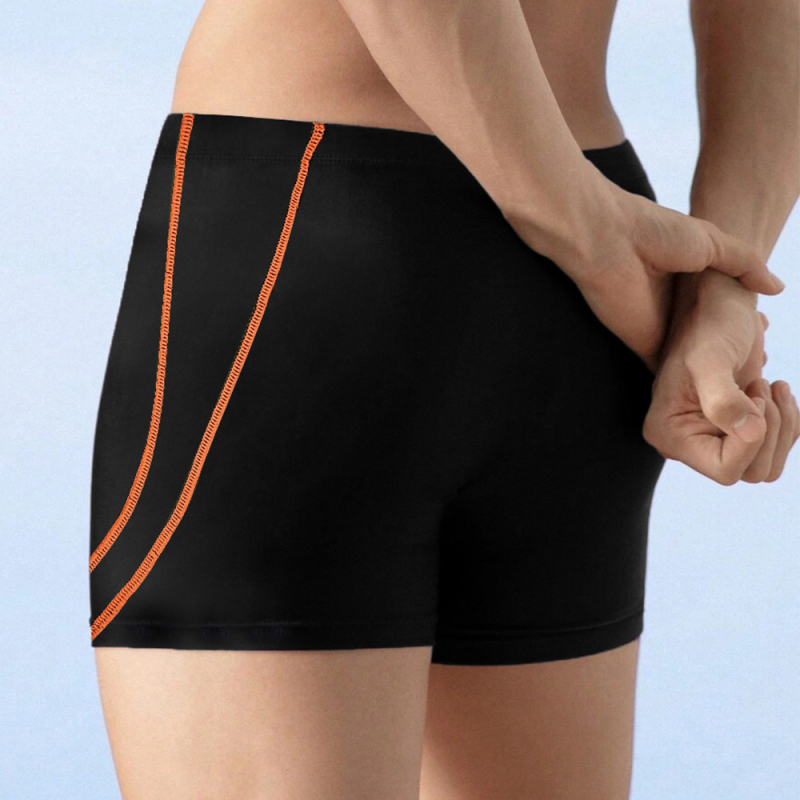 Vyrų briefs stiliaus plaukimo šortai, vieno spalvos dizainas, šoninė virvutė, poliesteris su elastanu, pamušalas poliesteriu su elastanu, tinkami treniruotėms ir plaukimui