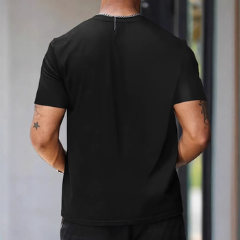 Αθλητική και χαλαρή μπλούζα T‑shirt, φαρδιά γραμμή, πολυεστέρας (≥96%), εκτύπωση