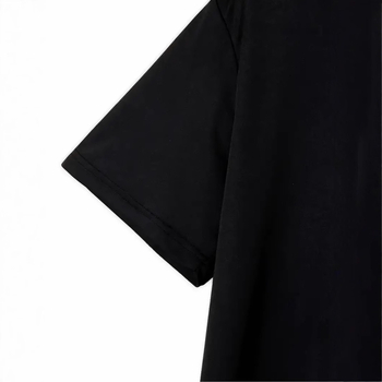 Αθλητική και χαλαρή μπλούζα T‑shirt, φαρδιά γραμμή, πολυεστέρας (≥96%), εκτύπωση