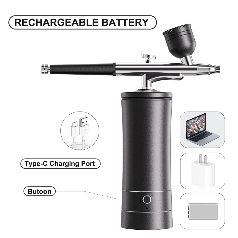 MGEE Ierīce hidratēšanai un skābekļa padevei mājas lietošanai, pārnēsājama, iekšējā akumulatora jauda 800–1000mAh, IPX0