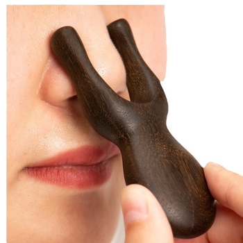 Ξύλινος μασάζ προσώπου για τα μάτια, το πρόσωπο και τα αυτιά – σανδαλόξυλο/ροδοξύλο, εργαλείο μασάζ με μεσημβρινούς