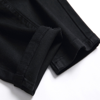 Дънки с права кройка, средна талия, деним от памук 90%, преден цип, измит ефект и шевове