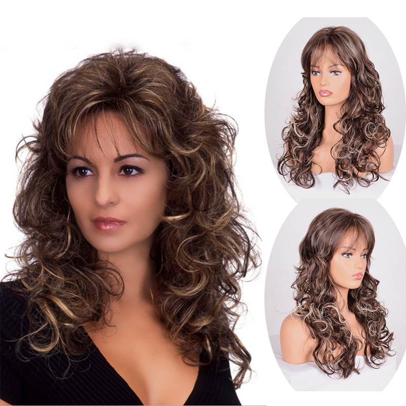 Parūka, garas cirtas, slīpās bangs, temperatūrizturīgas šķiedras, dabisks stils, modelis C4