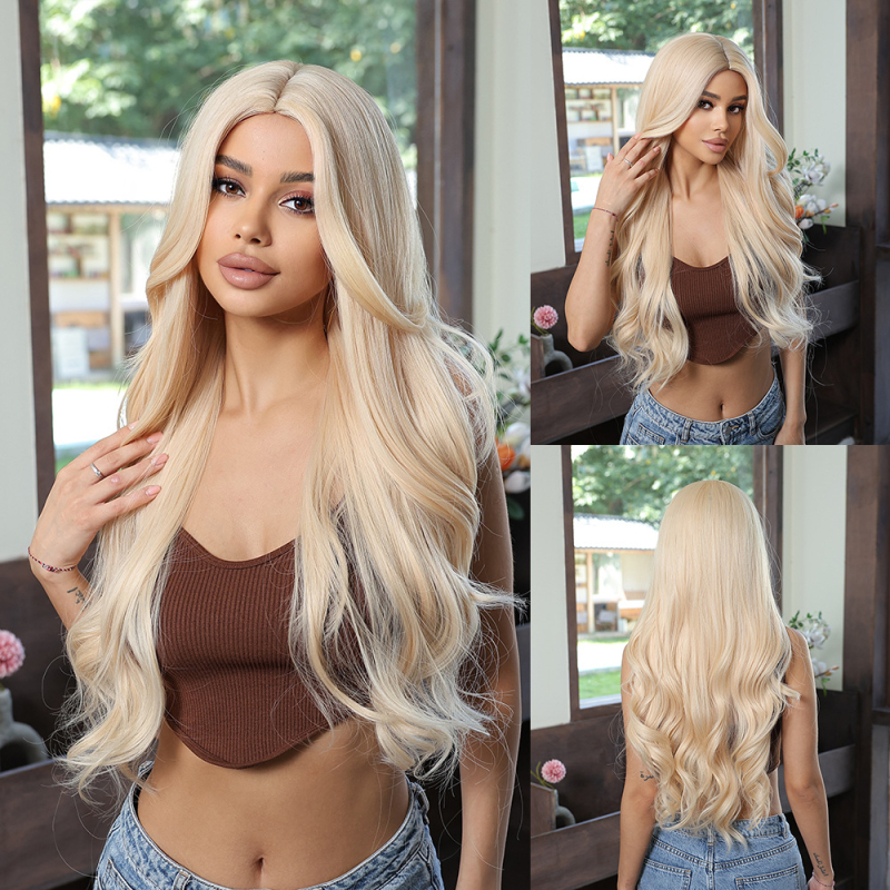 Parūka ar garām cirtām, vidējais dalījums, temperatūras izturīgas sintētiskas šķiedras