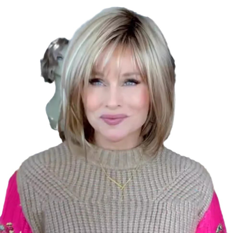 Перука, модел DZ2104, високотемпературни влакна, механично обработване, тегло 140 g