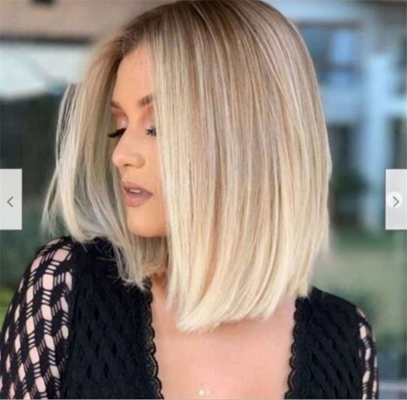 Перука с къса права коса, термоустойчиво влакно, модел F1161, механизъм, King Wing