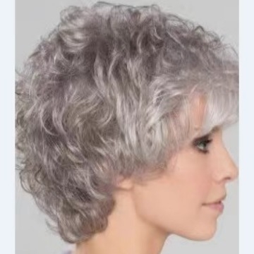 Перука с къса къдрава коса за дами – екзотичен стил, нишки с висока температура, промяна на прическата