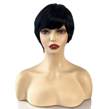 Перука, къса къдрава коса, високотемпературно влакно, корейски стил, модел 288, може да се боядисва и да се подлага на химическо къдрене, за дами