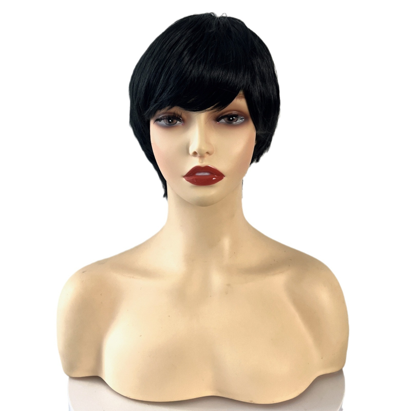 Перука, къса къдрава коса, високотемпературно влакно, корейски стил, модел 288, може да се боядисва и да се подлага на химическо къдрене, за дами