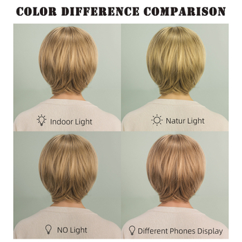 Дамска къса права перука в стил Боб, модел YN255, топлоустойчив синтетичен фибър, челни кичури: прави или наклонени, може да се боядиса, класически стил