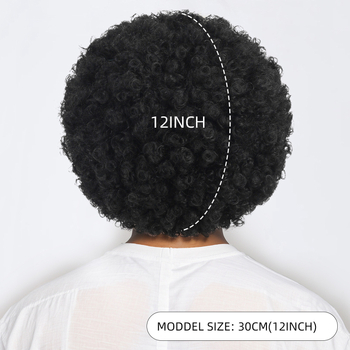 Перука, къса къдрава коса — модел BZ041; високо температурно влакно; естествен стил; дълги бретончета; може да се боядиса