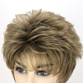 Перука с къси къдрици, модел 7213A1, термоустойчив синтетичен фибър, за жени, не може да се боядисва