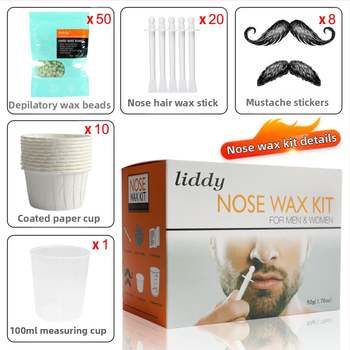 LIDDY Σετ κεριού μύτης – Απομάκρυνση τριχοφυΐας στη μύτη, 150 g