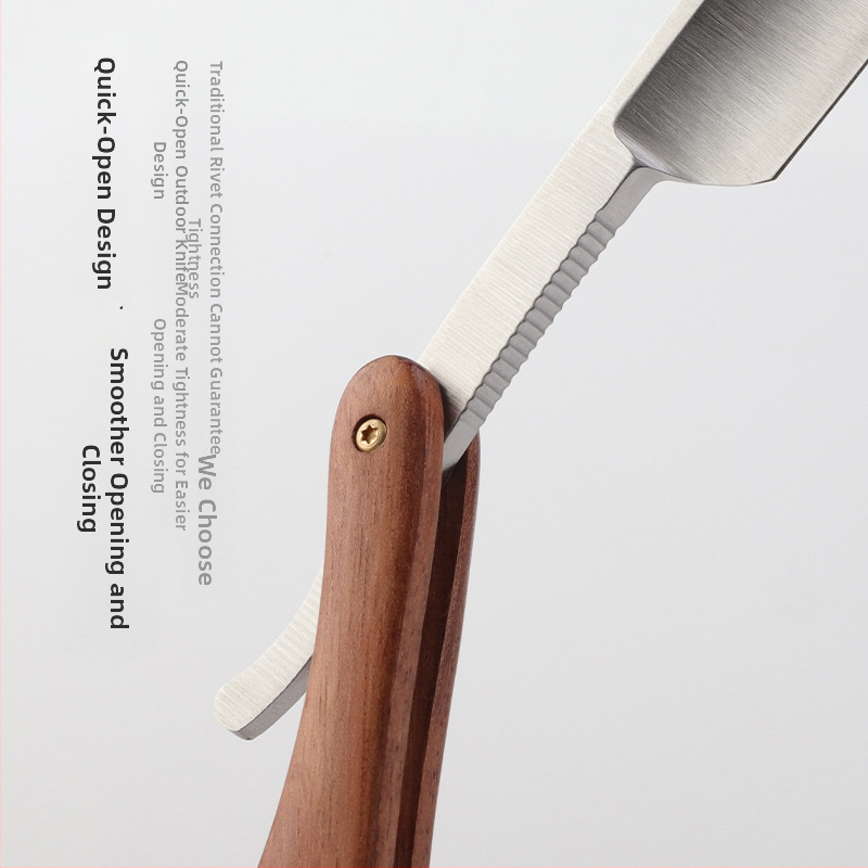 Ръчен сгъваем бръснач за бръснене и подстригване, с едно острие