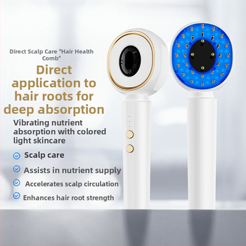 ЕМС микроелектрически вибрационен масажиращ гребен за коса - домашна употреба, модел 2024, 3 настройки