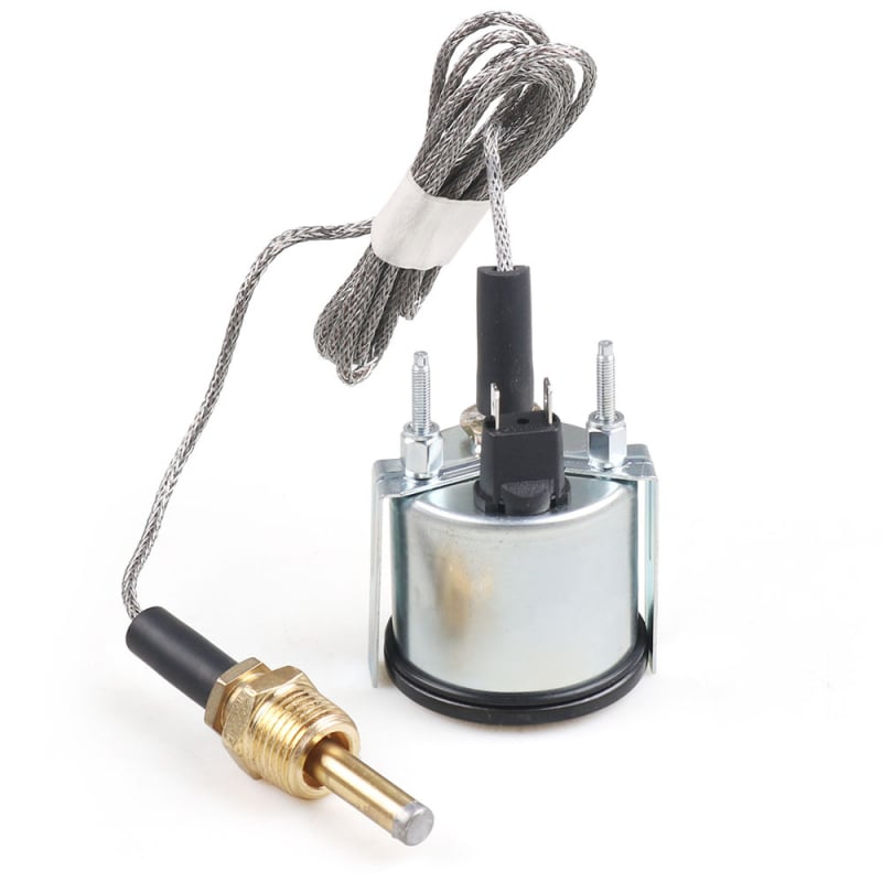 Mechaninis vandens temperatūros matuoklis su jutikliu, dviguba skalė, 40–130 °C / 110–265 °F, korpusas iš ABS + metalo, modelis 181-01-13-35