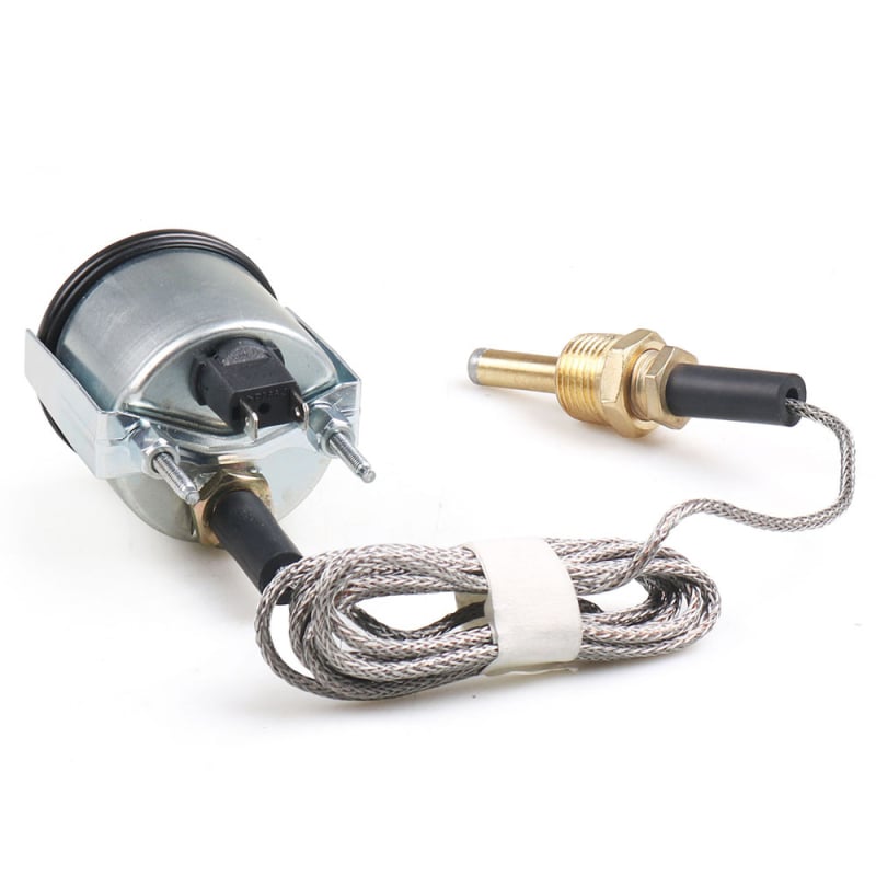 Mechaninis vandens temperatūros matuoklis su jutikliu, dviguba skalė, 40–130 °C / 110–265 °F, korpusas iš ABS + metalo, modelis 181-01-13-35