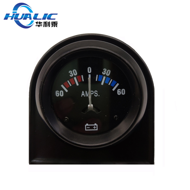 12V auto ampermetra mērinstruments, dzelzs korpuss, 60-0-60 A diapazons, modeļa Ambility meter, zīmols Huali