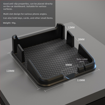 Στήριγμα κινητού για αυτοκίνητο και βάση ταμπλό, σιλικόνη αντιολισθητικό μαξιλάρι, δημιουργικός πολυλειτουργικός, μοντέλο 2160, μάρκα 3R
