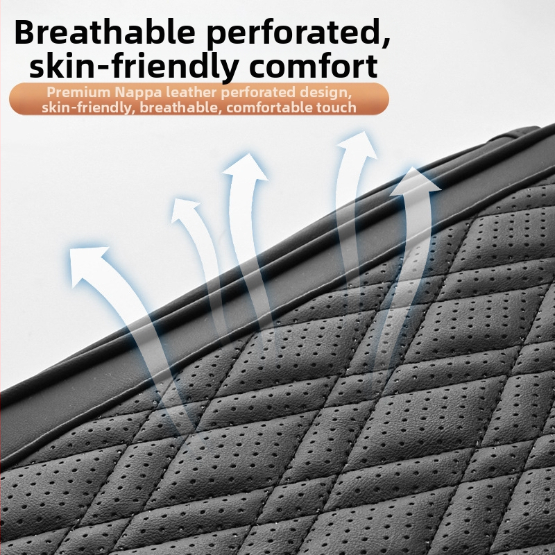 Кожен подлакътник за автомобил – повдигаща подложка за централна конзола с много джобове, марка Luda, за общи модели