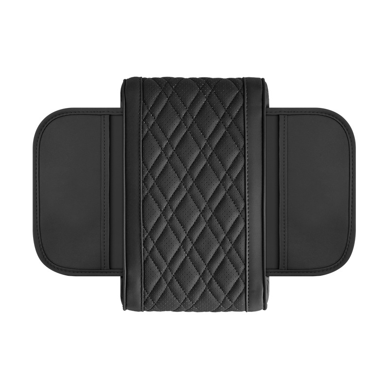 Кожен подлакътник за автомобил – повдигаща подложка за централна конзола с много джобове, марка Luda, за общи модели