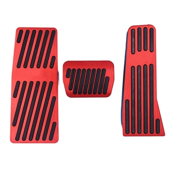 KINGRONGCHI Покритие за педали от алуминиев сплав за Mazda CX60, CX30, MX30 – педали газ и спирачка за автоматична трансмисия