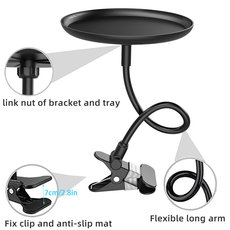 Roadrunner Autóba szerelhető étkezőtálca italtartóval, kis étkezőasztal és tároló kozmetikumok és élelmiszerek számára