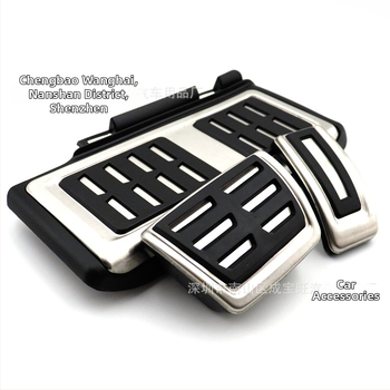 Стоманени педали за газ и спирачка с нехлъзгаща повърхност за Volkswagen Golf 7 / Audi Q3 (2015–2022)