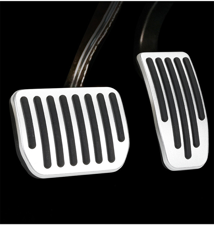 Комплект педали от алуминиева сплав за Tesla Model 3 — антихлъзгащи педали за спирачка и газ, допълнителен педал за крак (footrest)