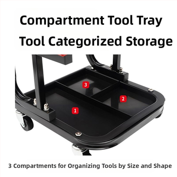 Hengwei σκαμπό αυτοκινητοεπισκευής για εργαστήριο, με δυνατότητες λείανσης και τοποθέτησης φιλμ, φορητό με χώρο αποθήκευσης