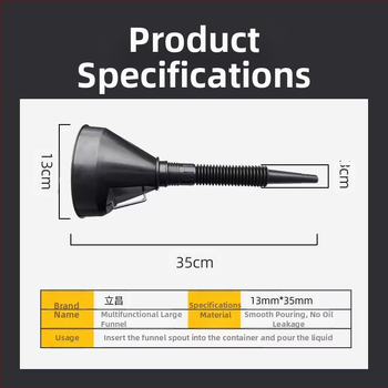 Разделителна воронка, гъвкава, конусовидна, пластмасова; Марка: Dong bridge; Материал: Пластмаса; Обработка и персонализация: Да; Авторизирани частни марки: Да