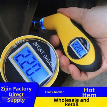 Електронен цифров манометър за налягане в гумите, безжичен автомобилен измервател с LED дисплей, корпус от инженерни пластмаси