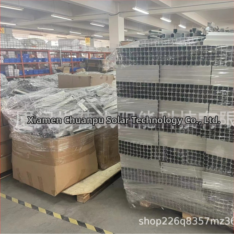 Chuanpu фотоволтаична монтажна скоба с регулируеми предни и задни крака, алуминиева сплав