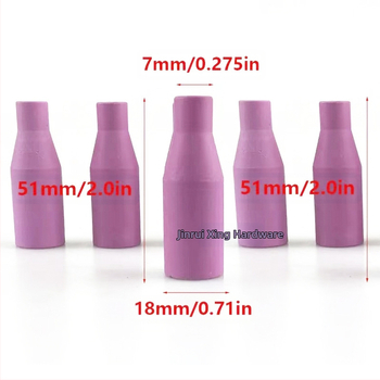 Keramička mlaznica za MIG/MAG zavarivački pištolj - set od 3 komada, MB14AK/MB15AK kompatibilno, Ø18 mm, branda Ridi