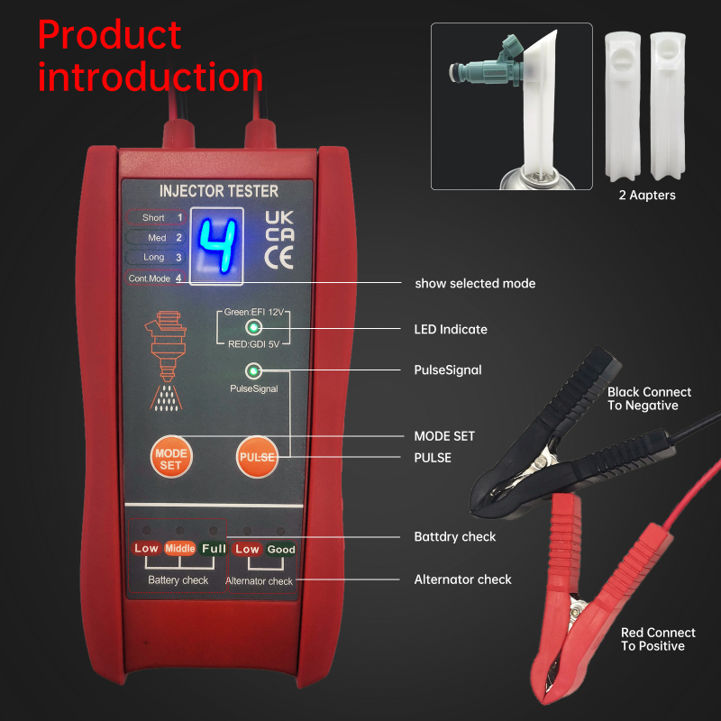 Детектор за горивни инжектори и инструмент за почистване IT-920, 12V система за диагностика, захранване 6-16V